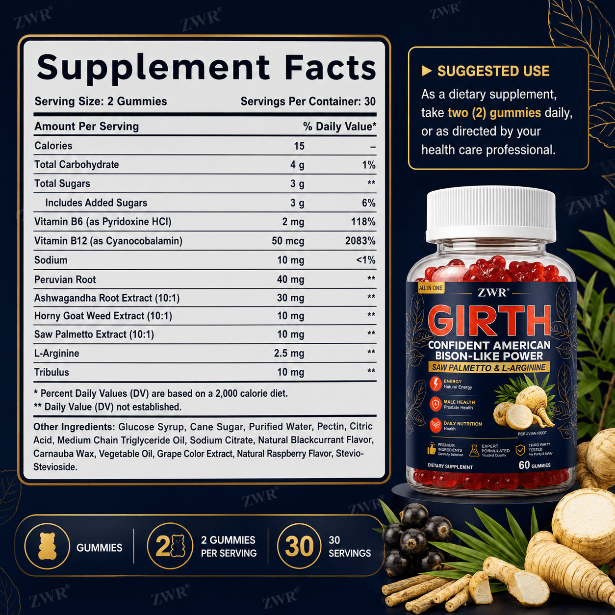 GIRTH Gummies for Men